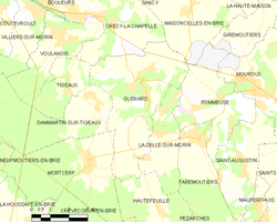 Map commune FR insee code 77219